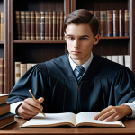 Surveyor Studying Land Laws**

"A diligent student studying land laws, fully clothed in modest attire, surrounded by law books and flowcharts, sitting at a desk with a focused expression, appropriate content, safe for work, perfect anatomy, natural proportions, professional study environment, high quality."

**